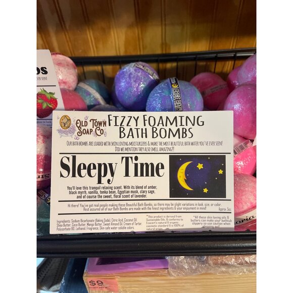 Old Town Soap Co. Fizzy Foaming Bath Bombs Assorted Scents Lavender Orange More! - Picture 7 of 14